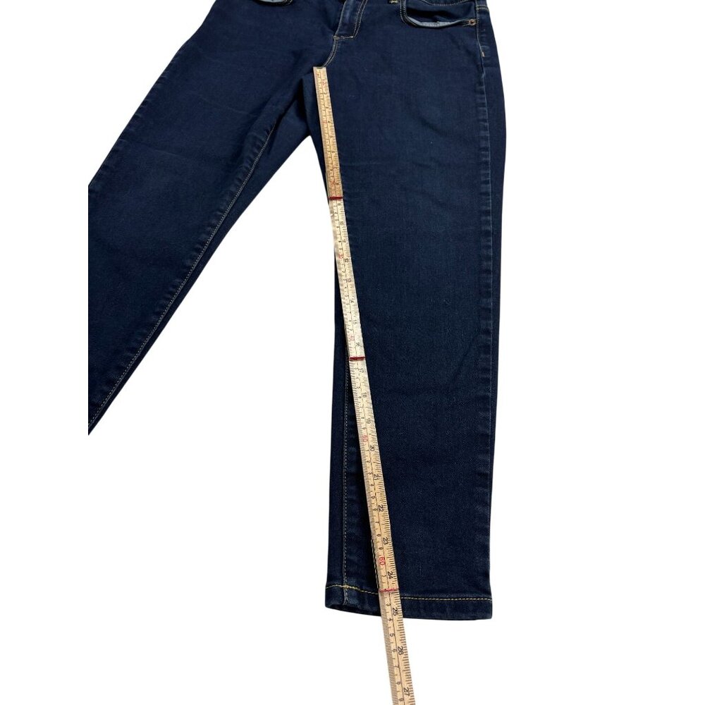 Michael Kors Izzy Skinny Ankle Jeans Size 10 Dark Wash Womens Denim Pants - Picture 5 of 12